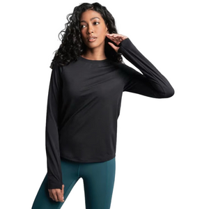 LOLE Performance Wool Blend BLACK Long Sleeve Shirt Size XL Fitted